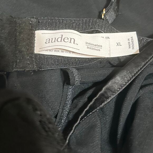 Auden Women Babydoll Lace Lingerie Slip XL Black Sheer Romantic Goth Boudoir - Picture 2 of 11